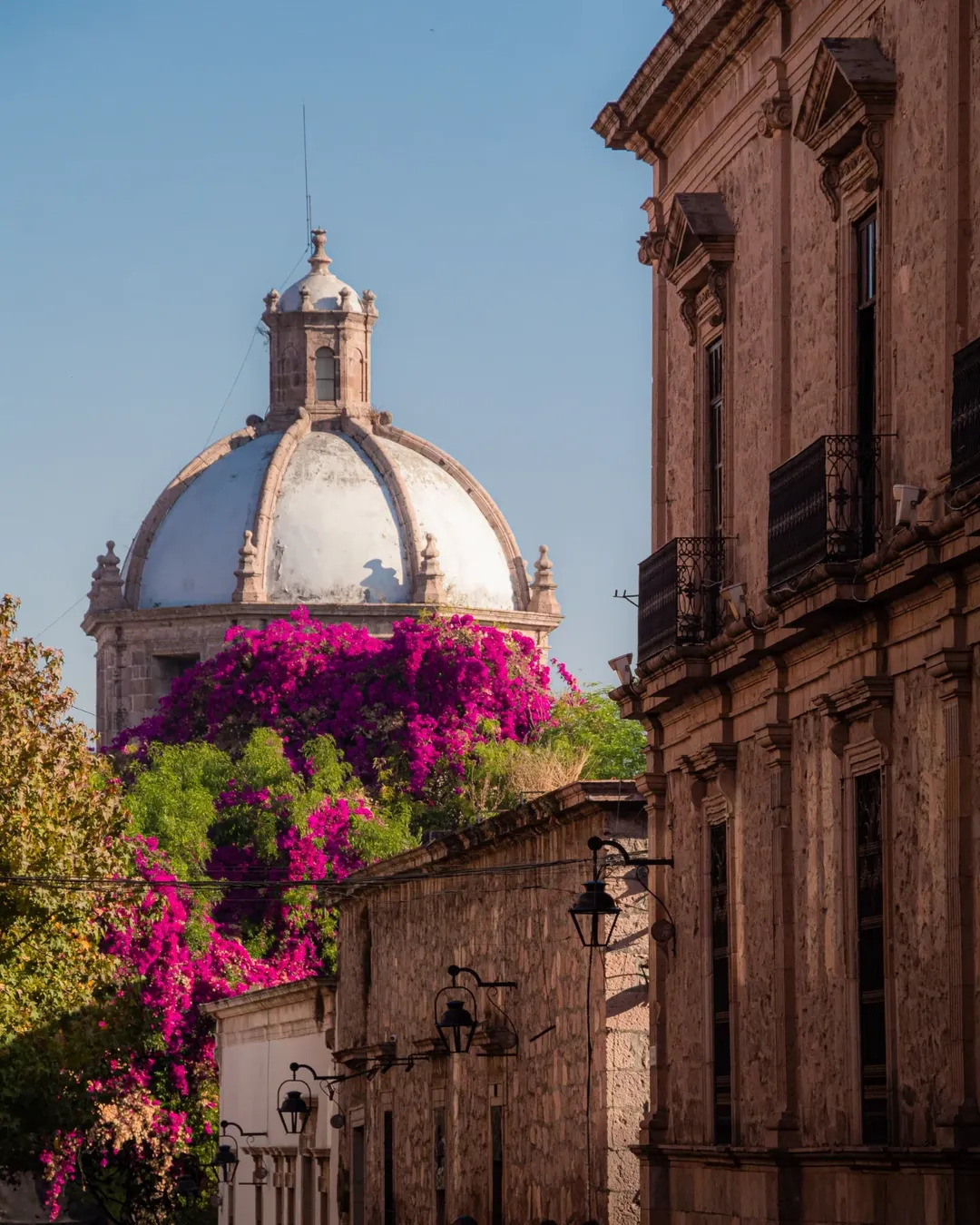 Morelia se siente como un suspiro largo y cálido. El sol pinta de dorado las fachadas de cantera rosa mientras las sombras comienzan a alargarse sobre sus calles tranquilas. Caminar por su centro histórico es dejarse envolver por la historia, entre portales, plazas y el eco suave de la vida cotidiana.

📸: @the.marco.antonio
 
#abzturístico #másqueunarevista #Morelia